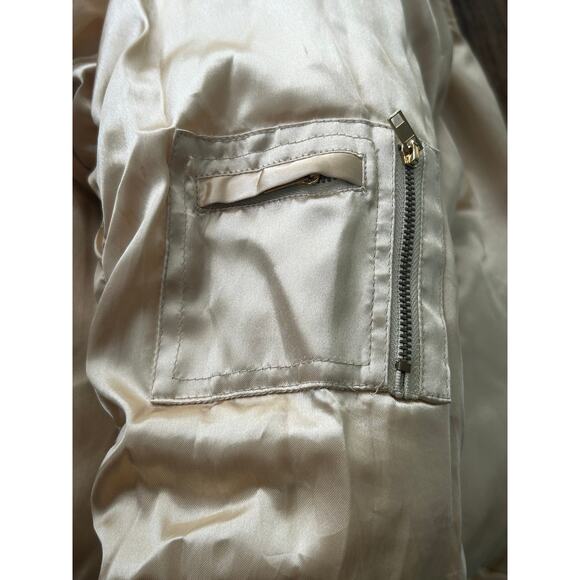 JLo Brown Reversable Gold Fur Hooded Super Thick Puffer Jacket - Picture 5 of 10